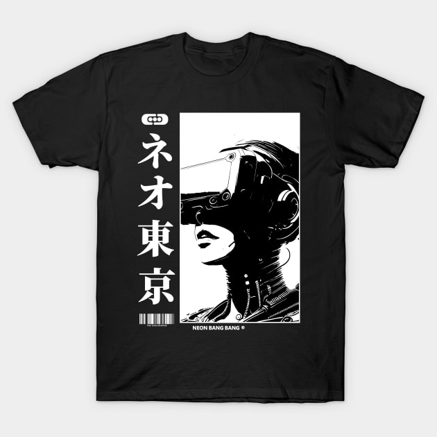 Cyberpunk Anime Manga T-Shirt by Neon Bang Bang